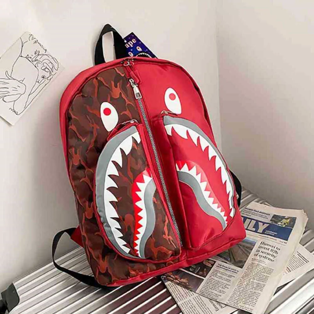 Inspired Pocket Dhgate_stores, Schoolbag Design, Shark Backpack Graffiti From Straps, Multi TikTok For Adjustable $15.24 Cartoon Kids Shoulder Rucksack Durable Students With