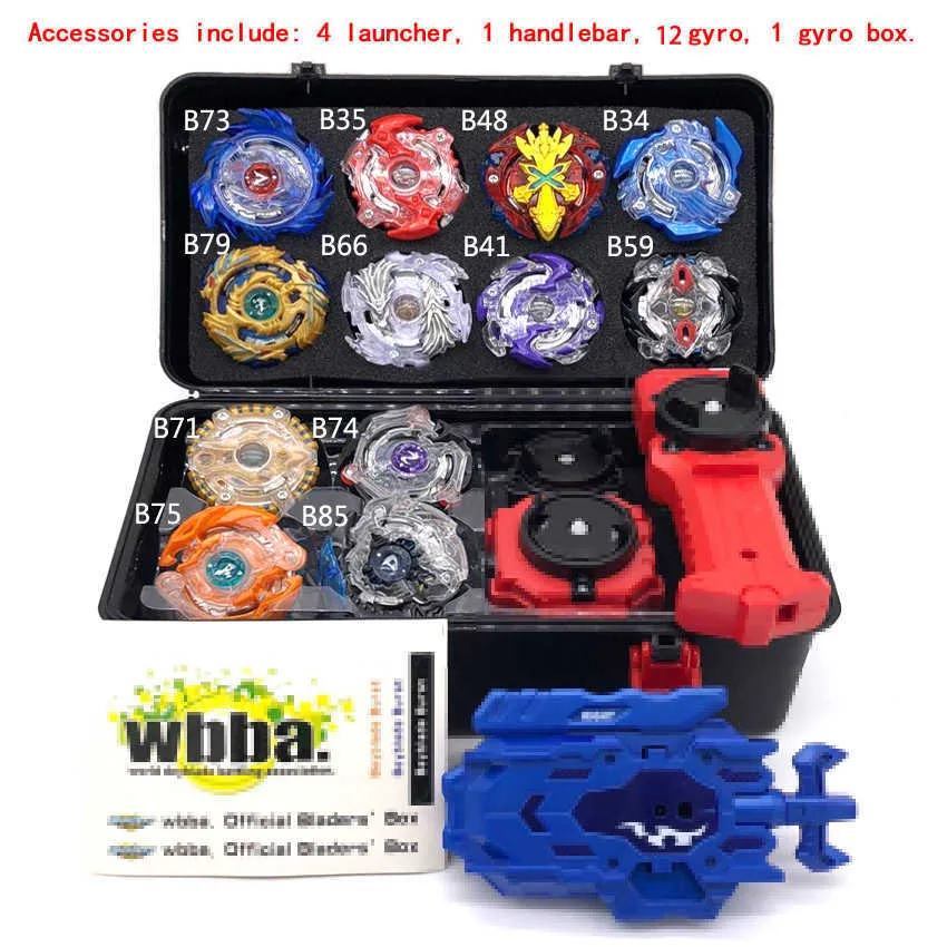 Set De Peonzas Burst Turbo Blade – Juego De 4D Con Giroscopio Y Lanzador, Colorido Y Para