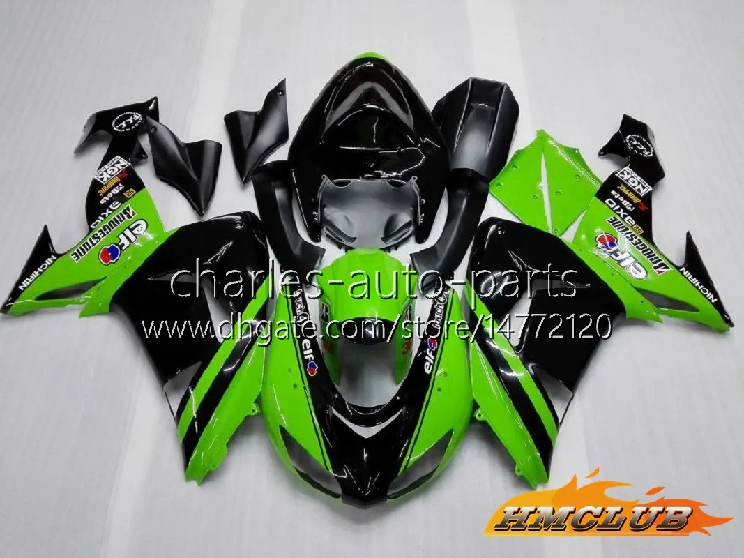 Kawasaki Ninja ZX10R 2006 2007 ABS Fairing Kit Factory Red