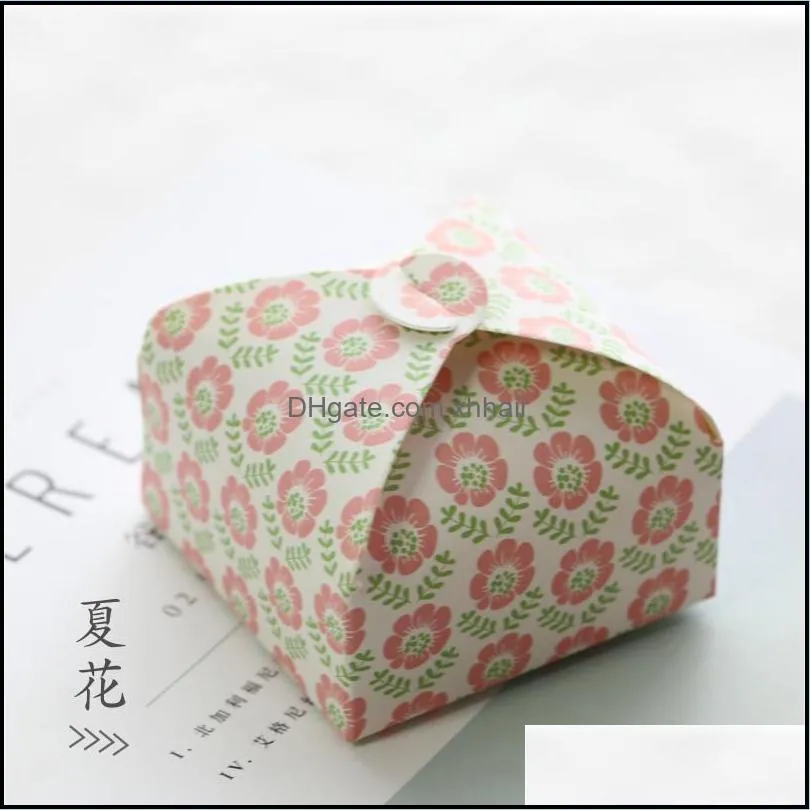 DIY Handmade Soap Craft Packaging, Buckle Pattern Packaging Box, Simple Gift Box, 10pcs Wrapping Paper Cardboard Box1