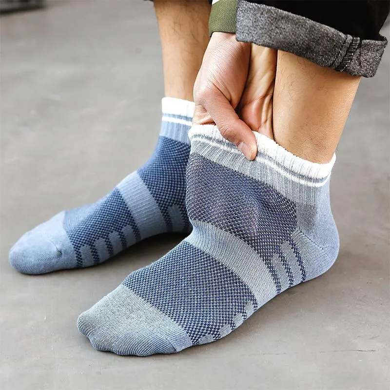Heren sokken 1pair deodorant boot anti slip lente zomer effen kleur katoen man veelzijdige trendy match sporten