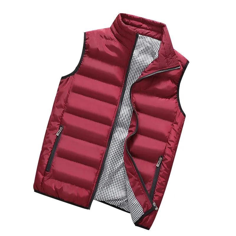 Men's Vests Rlyaeiz Plus Size 5XL Mens Sleeveless Jacket Vest 2021 Autumn Winter Fashion Casual Slim Coats Male Waistcoat