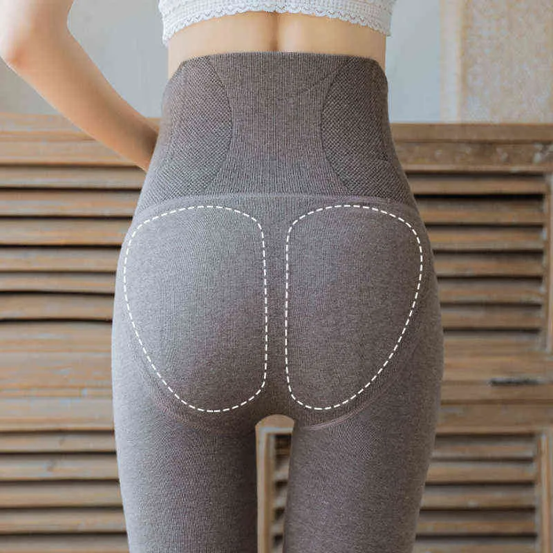 Leggings Taille Haute paississement Thermique Chaud Pour Femme