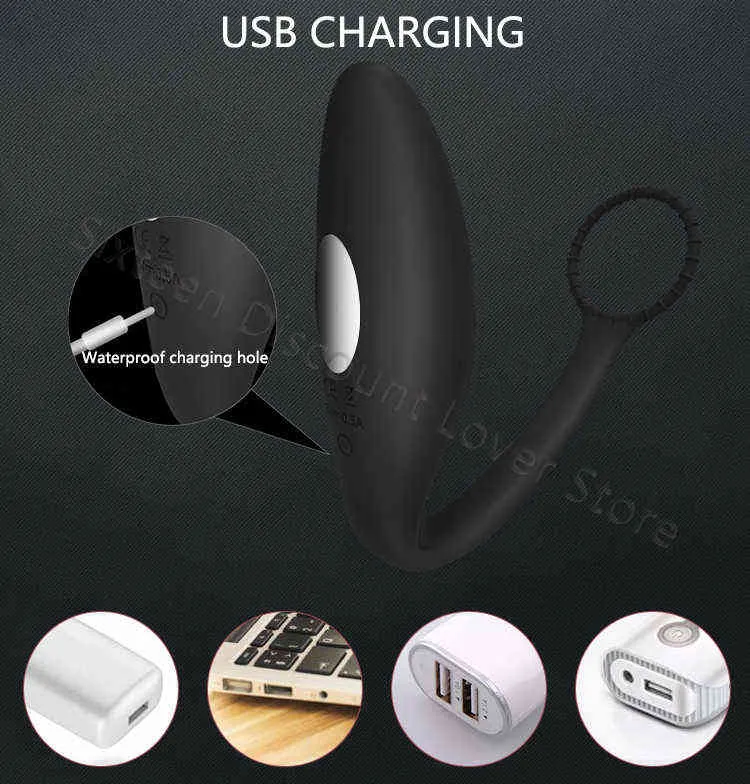 Electric Shock Prostate Massager With Wireless Remote Control_voghion.com