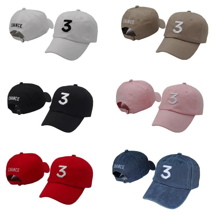 Chance 3 rapparmössan Streetwear pappa cap letter Baseballkeps Bok 6 panel Riktiga vänner gud hattar för män kvinnor