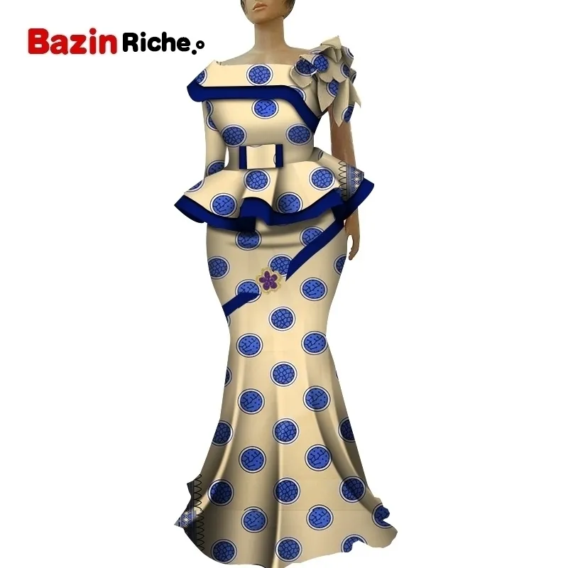 Unique Ankara Print Skirt Set Mermaid Skirt and Top Plus Size Wedding  Guest Dress