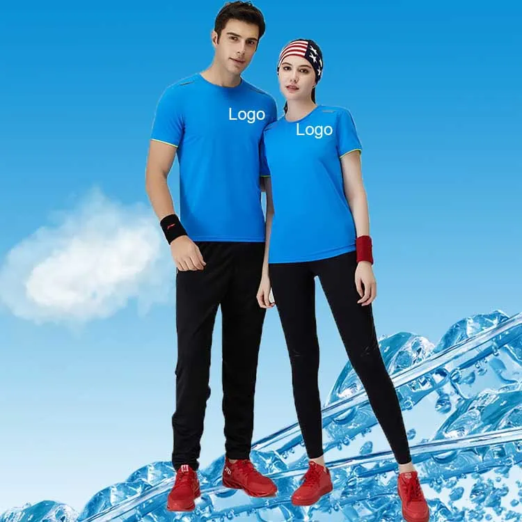 Özel Logo Hızlı Kuru T Shirt Katı Gömlek Kısa Kollu Spandex Yaka Tshirt Düz Turuncu Beyaz Yaz Artı Boyutu T-Shirt