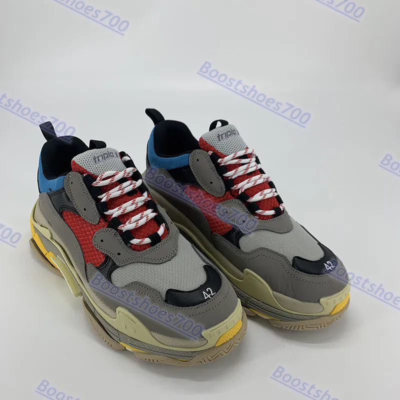 Balenciaga triple s grey blue red sale