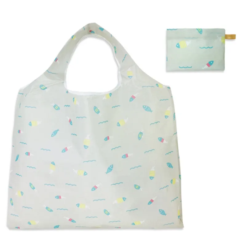NEW50x65cm Waterproof Nylon Foldable Shopping Bags Reusable