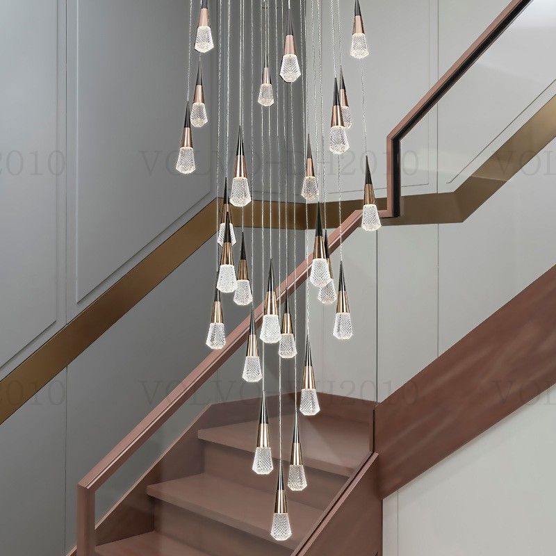 Lámparas LED Modernas Lámparas Colgantes Largas Lujas De Lujo