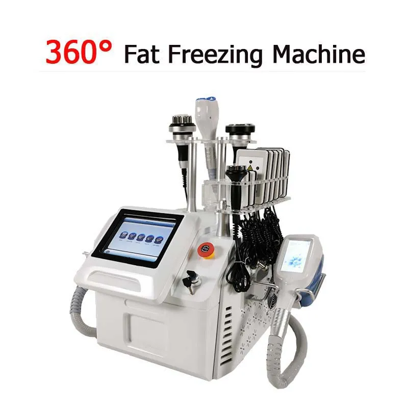 Portatile da 360 gradi di raffreddamento circostante macchina per criolipolisi crioterapia Lipo cryo dispositivo dimagrante congelamento grasso 40KHZ rf lipolaser