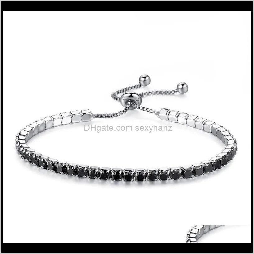 silver plated bracelets full diamond crystal chain fit  rhinestone bangle bracelet women female gift br002 15 t2