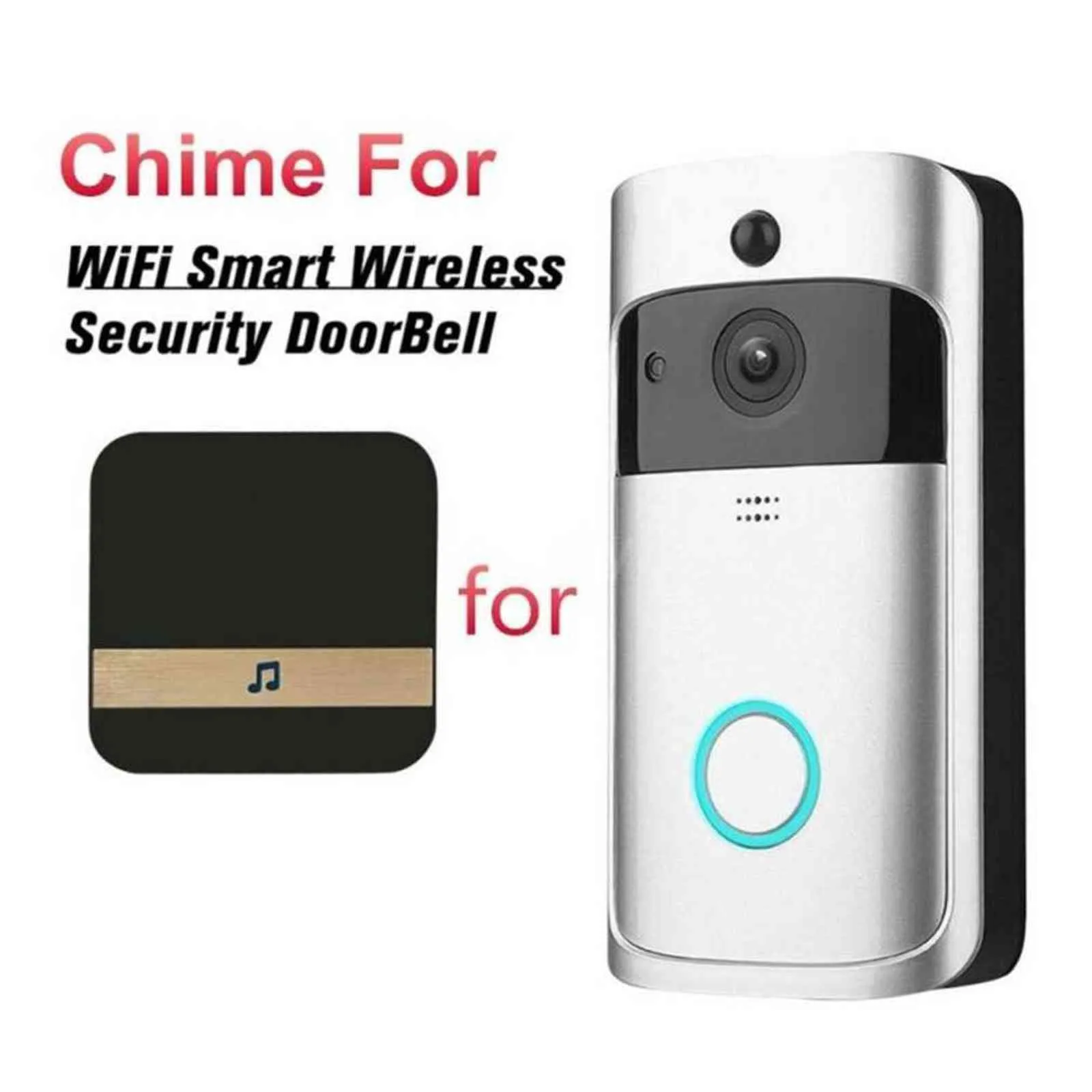 2020 Ny trådlös wifi -fjärrkontroll Smart Doorbell Ring Camera Door Bell Ding Dong Machine Video Camera Telefon Intercom Security H1111