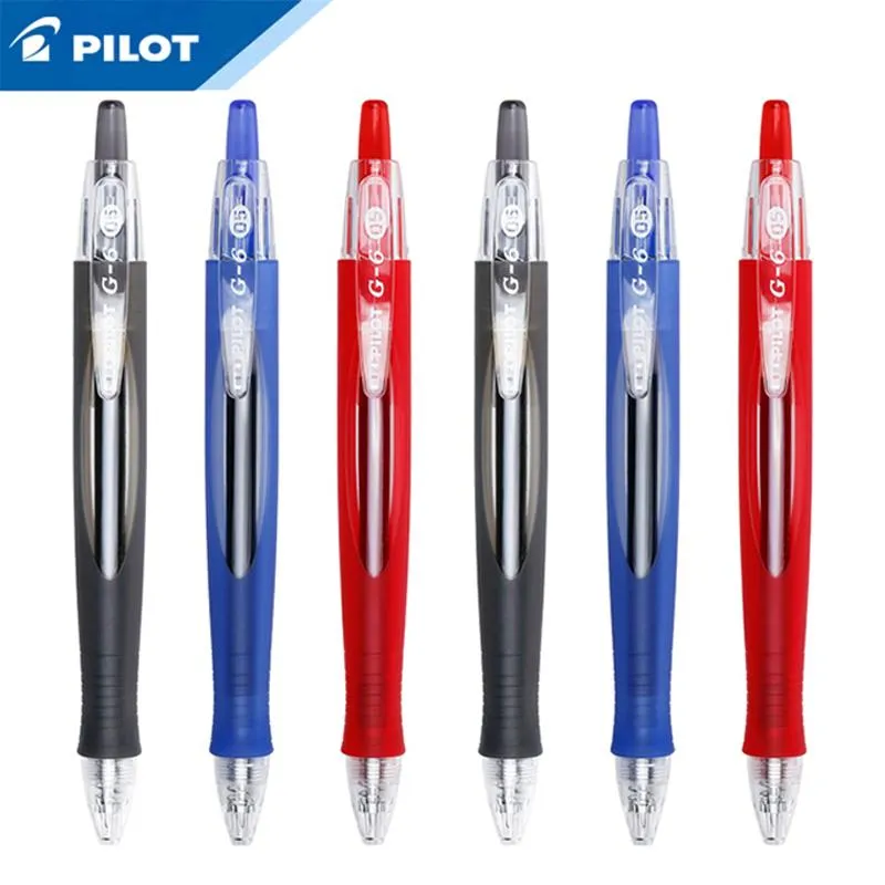 Gelstifte 3 Teile/los Pilot G-6 BL-G6 Japan Press Neutral Stift 0,5 mm Farben Schreibbedarf Büro Schule