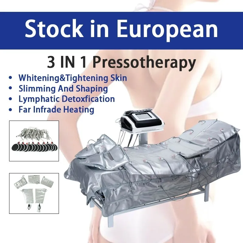 3 In 1 Far Infrared Presotherapy Machine Lymph Drainage Ems Slimming Massage Suit Machine Dhl