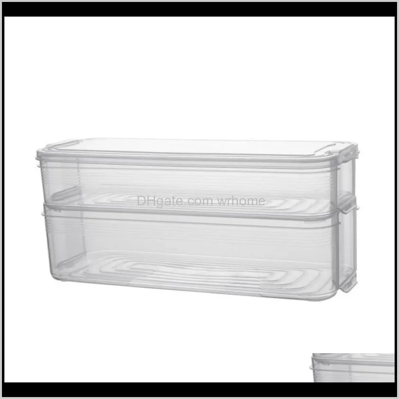 -keeping box refrigerated three-layer large-capacity egg organizer kitchen storage accessories bottles & jars
