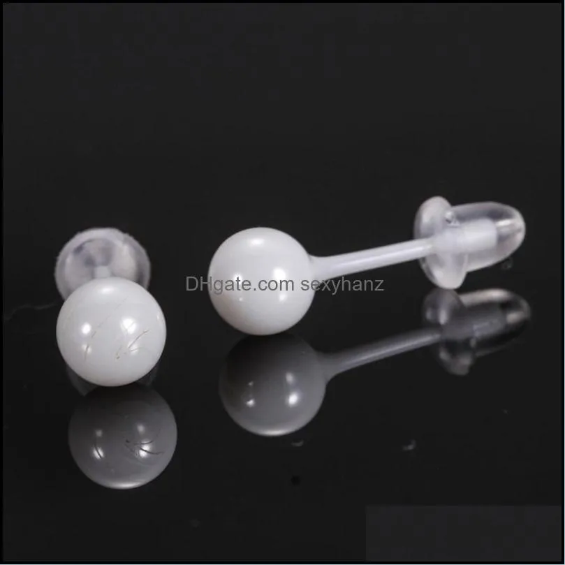 Stud Cute 8mm Ball Ceramic Earings For Women Fashion Jewelry Anti-allergy Party Accessories Earring Jewellry