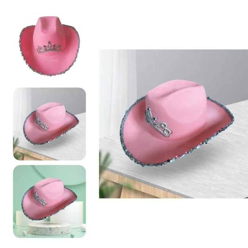 Berets Skin-Touch Great Crown Decor Women Jazz Hat Lightweight Felt Cap Elegant For Vacation