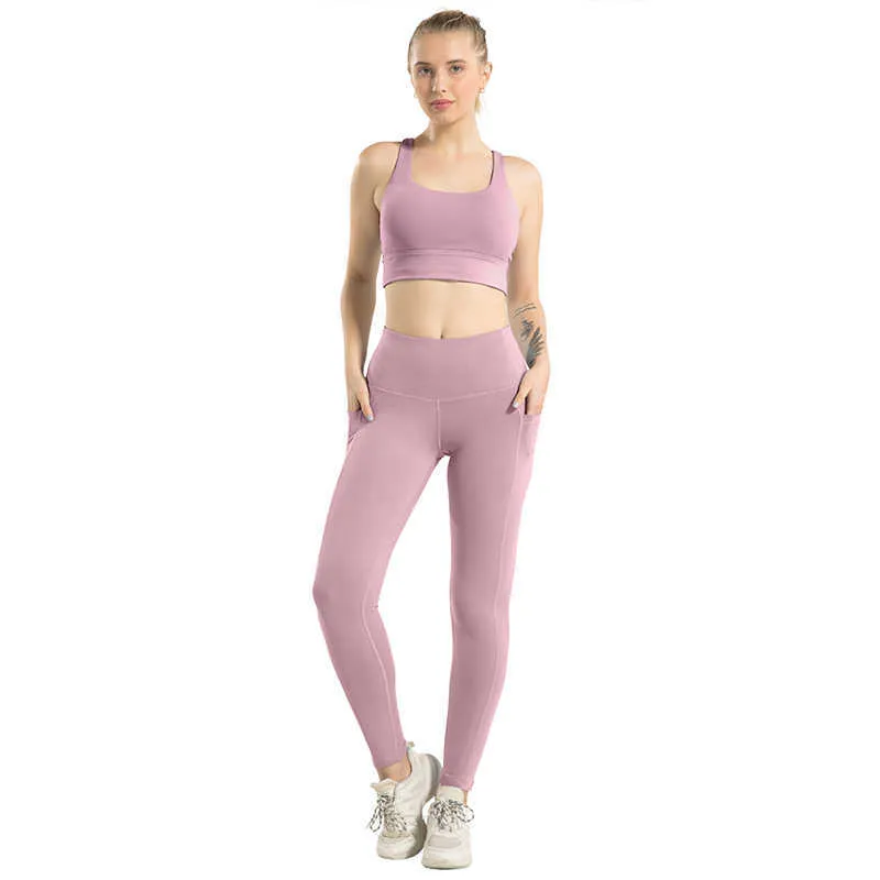 CHRLEISURE High Waist Skinny Seamless Workout Leggings With Pocket For Women  Elastic Fitness Gym Legging For Running And Hip Lift 211014 From Dou05,  $10.53