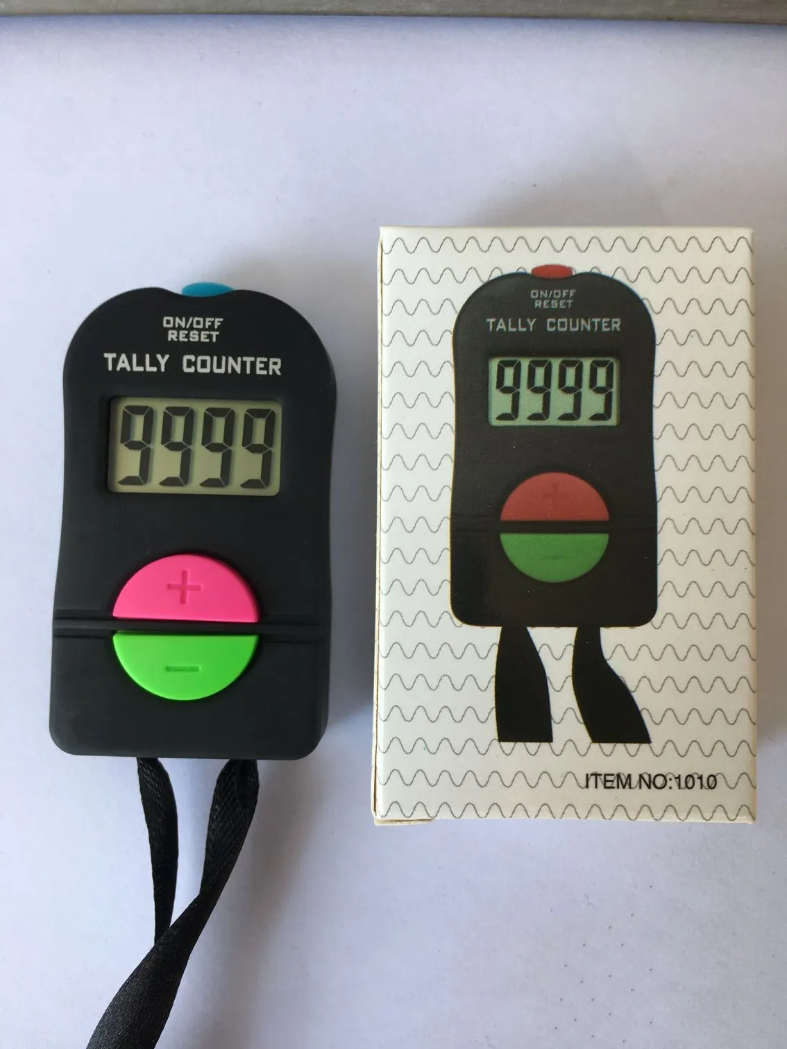 Handhållen Electronic Digital Tally Counter Clicker Security Sports Gym School + -Tract Model Counters