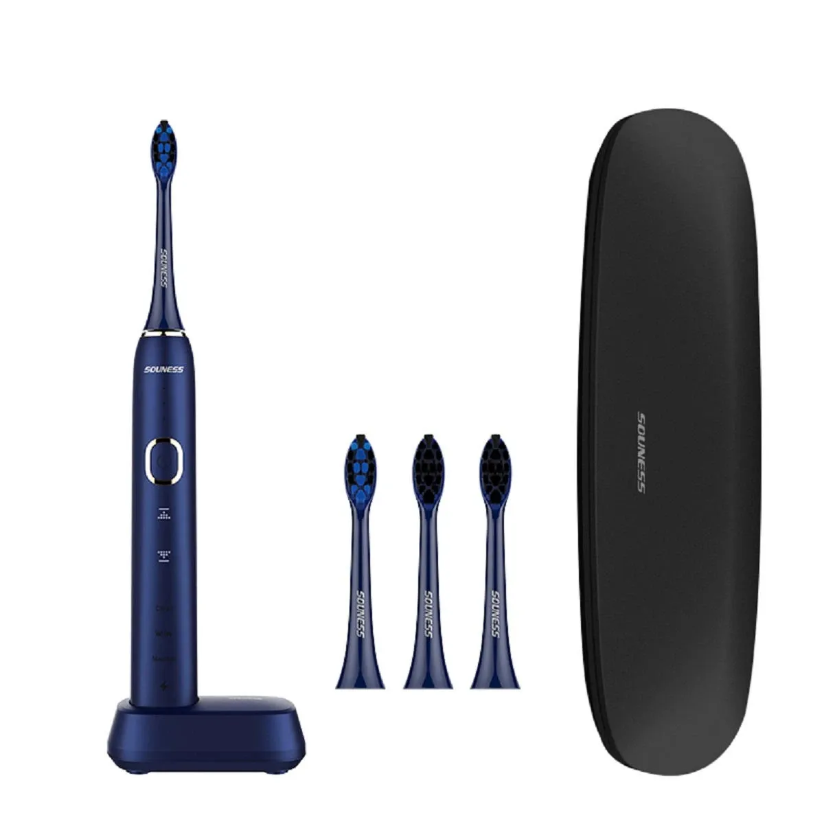 SOUNESS SNK01 3D Touching Smart Sonic Electric Toothbrush USB Rechargeable 3 Modes 9 Levels Timing Low Noise Teeth Brush