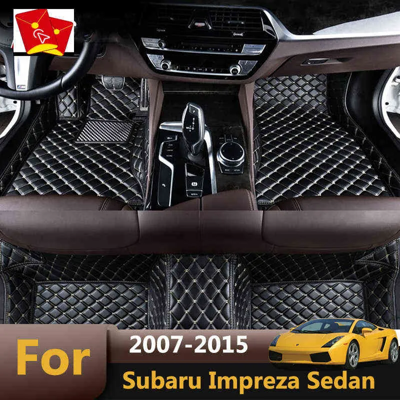 For Subaru Impreza Sedan 2015 2014 2013 2012 2011 2010 2009 2008 2007 Car Floor Mats Auto Interiors Covers Carpets Accessories W220311