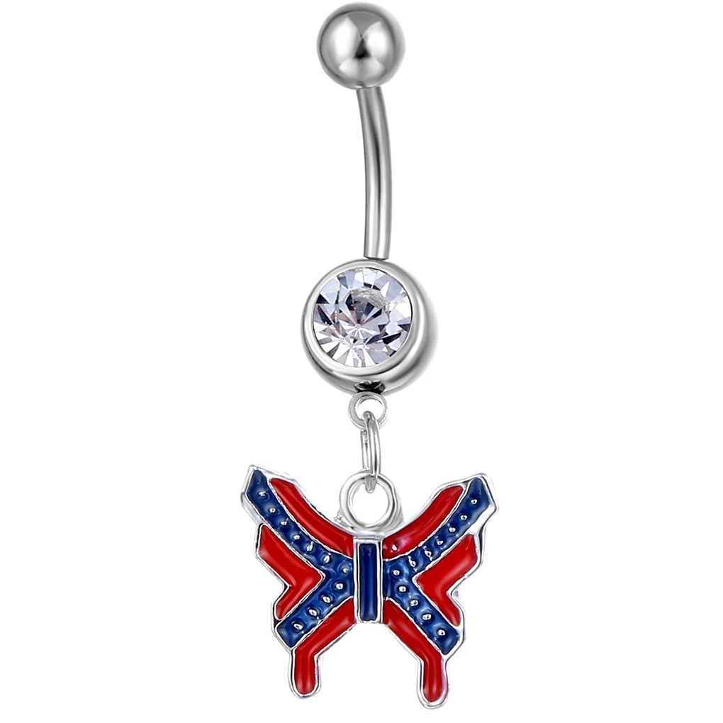 Yyjff D0509 Belly Dear Button Ring Clear Lolor