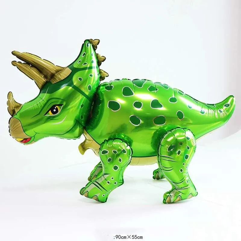 Event & Party Supplies Assembled Dinosaur Aluminum Film Balloon Triceratops Tyrannosaurus Brontosaurus Dinosaurs Theme Parties Decoration Balloons 9 styles