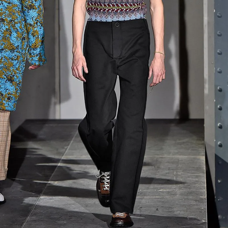 値上げ幅 メンズパンツ春 夏のフランスのファッションショーピュアカラールース小さなストレートズボン青少年トレンド インターネットショッピングにて Jagdishprakashandsons Com