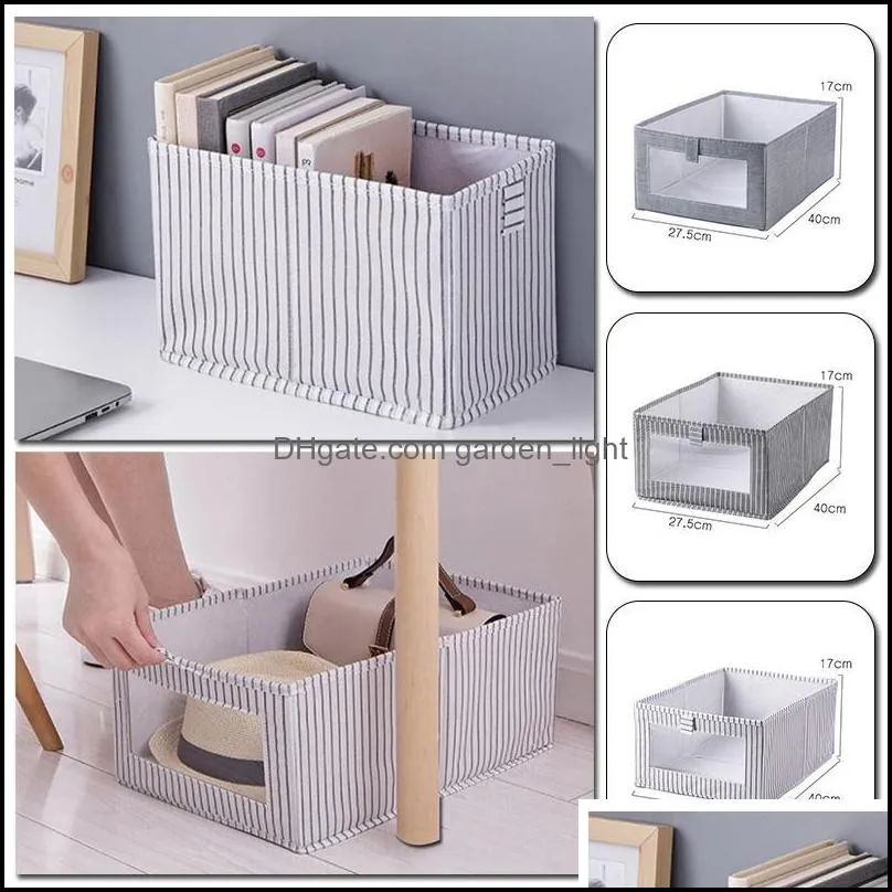 Storage Drawers Non Woven Clothing Boxes Foldable Underwear Box Household Space-saving Wardrobe Drawer Finishing Container