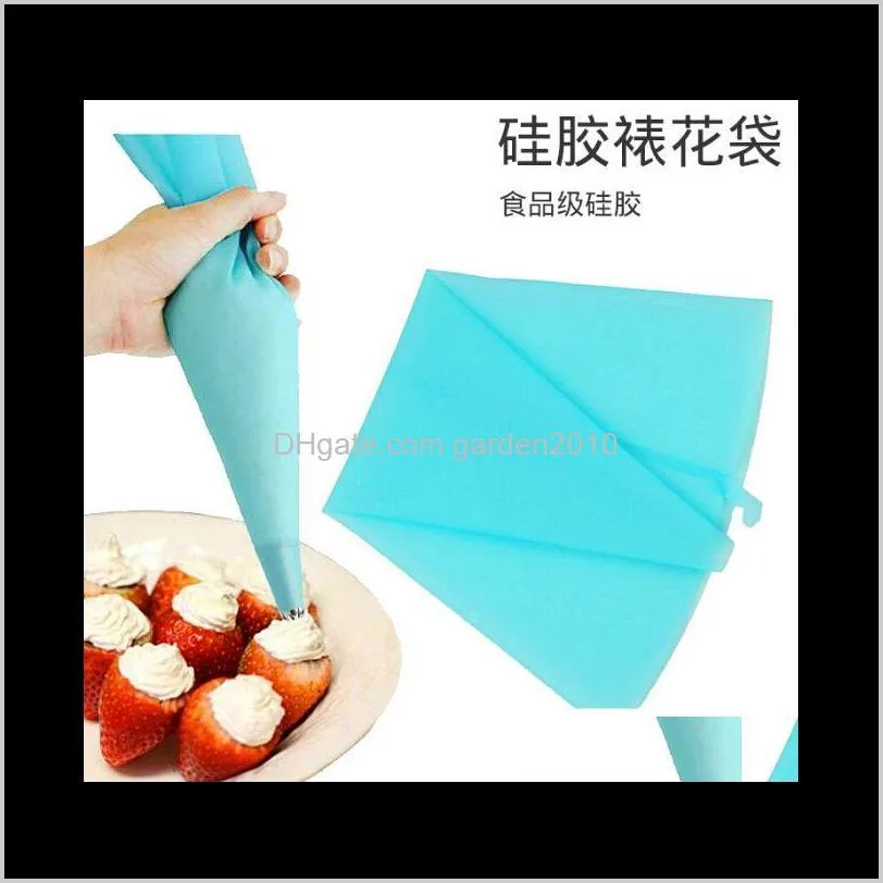 wholesale cake decorating tools length pastry bag silicone icing piping bag cream cake decorating tool