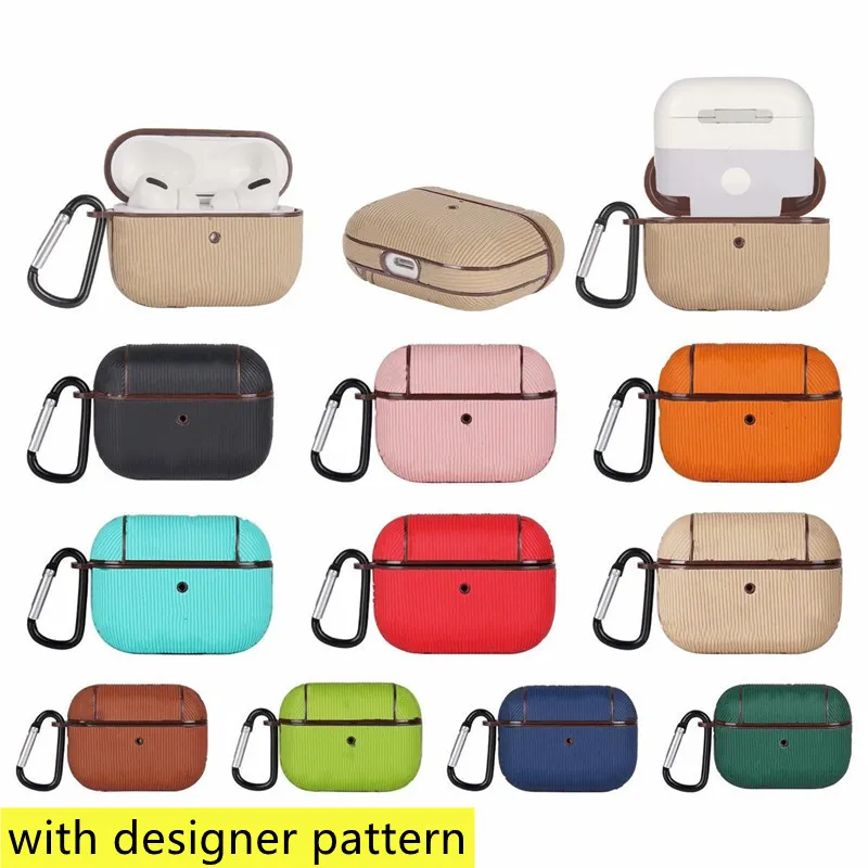 designer  pro cases headset accessories high quality airpod 1 2 case with animal letter printing hard shell Protection Package key chain hook keychain