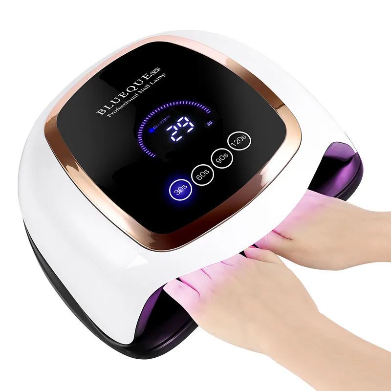 168W LED Droger voor Nail Lamp Manicure Nails Drogen met Motion Sensing LCD-scherm Touch Switch Curing Poly UV GEL LICHT