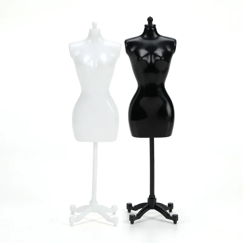 4Pcs(2 Black+2 White)Female Mannequin For Doll/Monster/Bjd Clothes Diy Display Birthday Gift Shipping