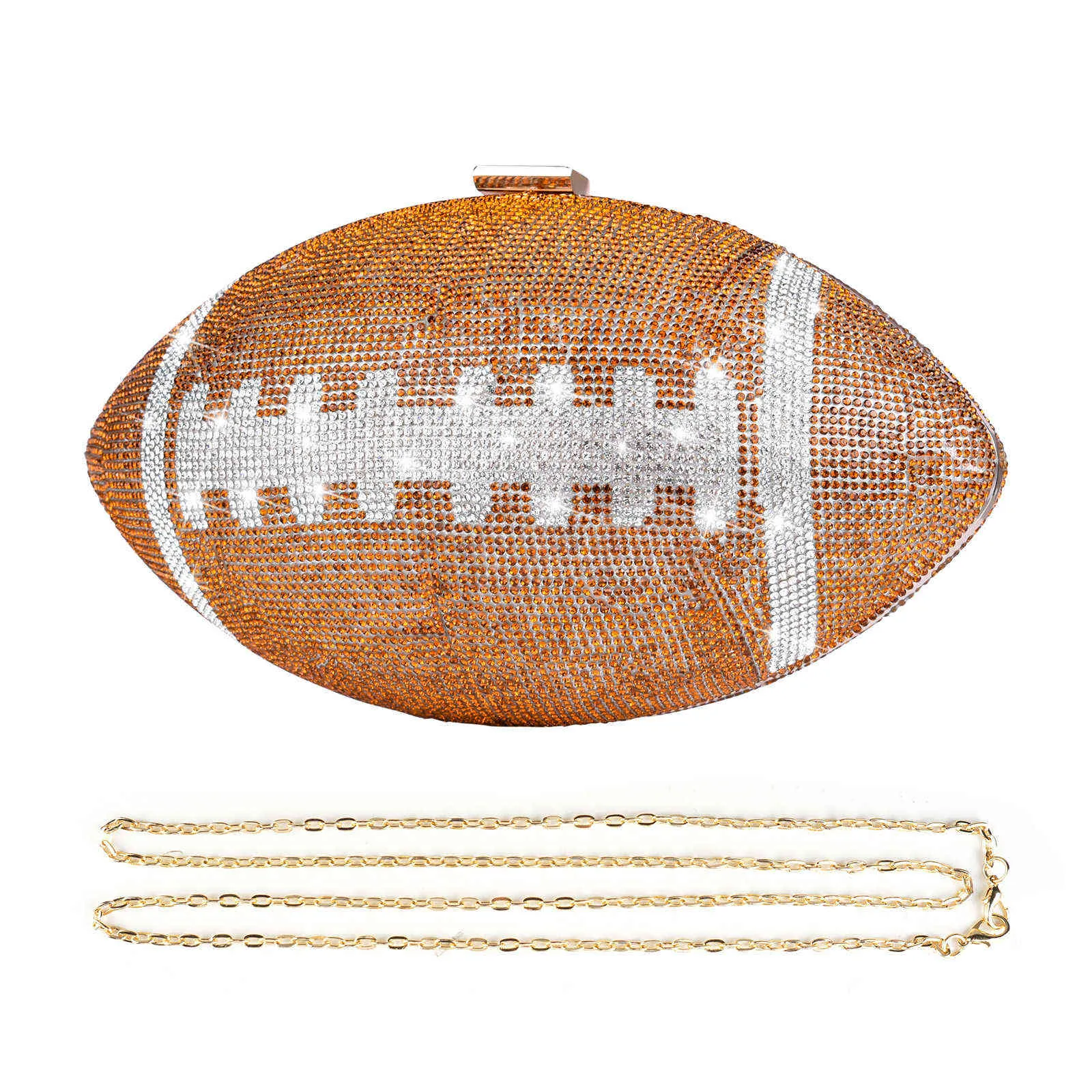 Save Big on Bulk Rhinestone Football Purse Rhinestone Evening Purse  Football Shape Clutch: Sparkling Ball Purse Handbag For Women's Party  Banquet
