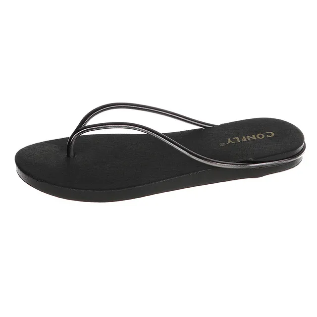 Fashion Designer Women Beach Sandals Flip Flops Black White Slipper Summer Jelly Flats Shoes Ladies Sandal Loafers Size 35-40 GR005