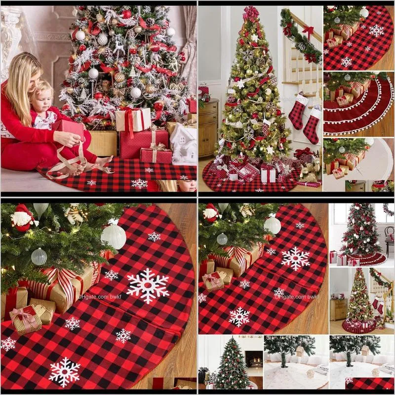 48 inch christmas tree skirt merry christmas decorations for home christmas tree ornament xmas navidad gifts new year 2021 201130