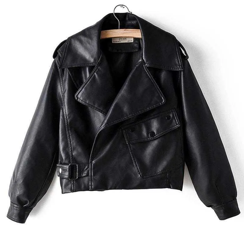 Womens Faux Leather Motorcycle Jacket Red & Black, Pu Biker