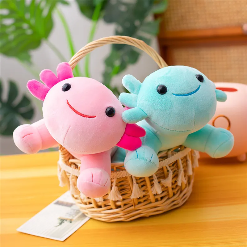 Kids Toy 30cm Plush Toys Cute Hexagon Stuffed Plush Animals Soft Pink Strawberry Lying Salamander Doll Pillow Cushion Gift Open Surprise Wholesale In Stock