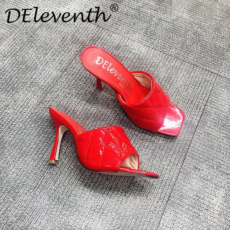 Red sales quilted heels
