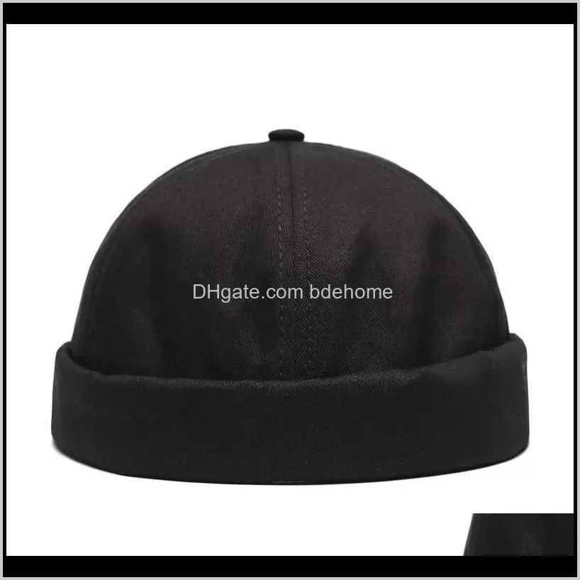 hats men brimless skull cap vintage unique street portable docker hat multipurpose miki beanie mens caps fashion 2020 738 t2