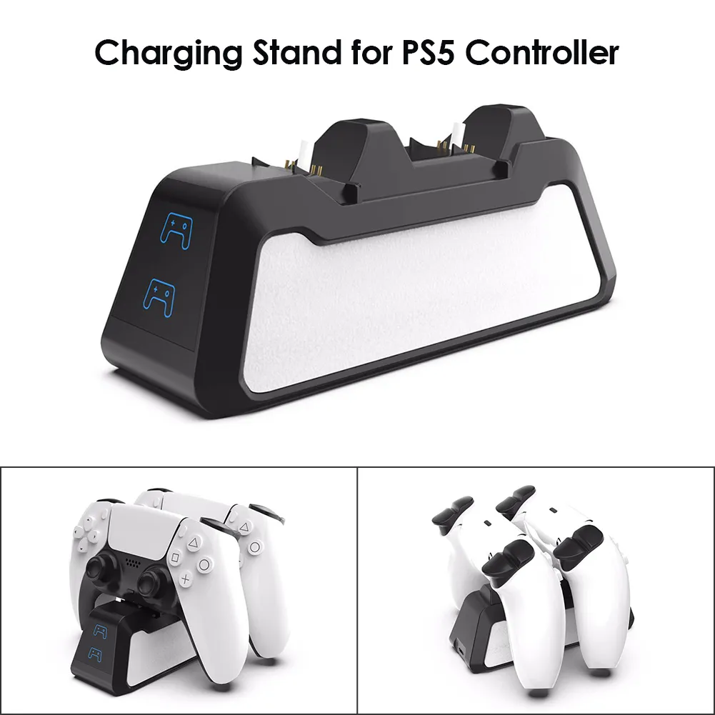 PS5 Type-C Stacja ładowania Dual Sense Dual Ładowarka do ładowania Stań do PlayStation 5 Dualsense Wireless Game Controller