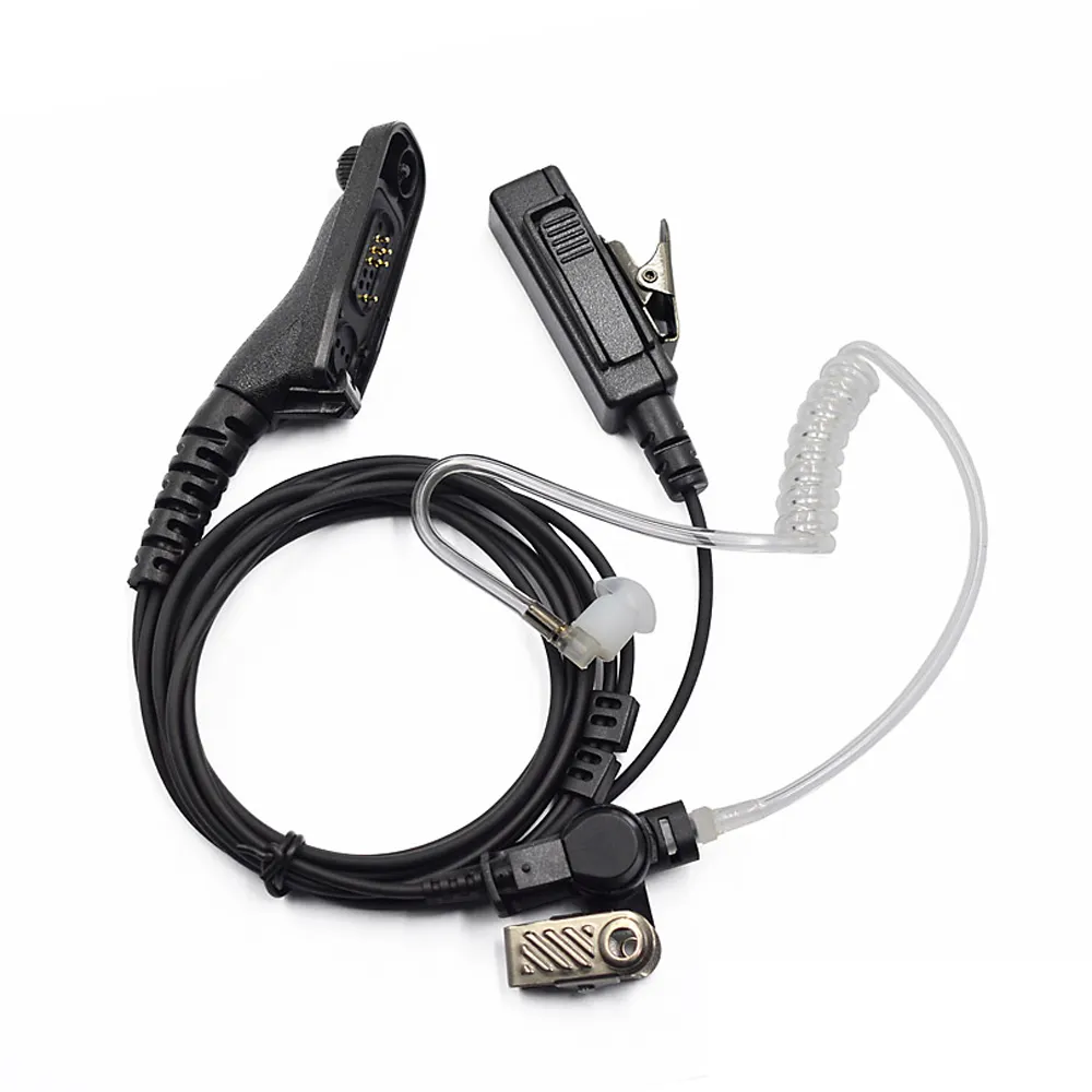 Covert Acoustic Tube Oortelefoon Headset PTT voor Motorola APX4000 APX6000 APX7000 DP4401 DP4600 DP4601 DP3400 DP3401 DP3600 Walkie Talkie Radio