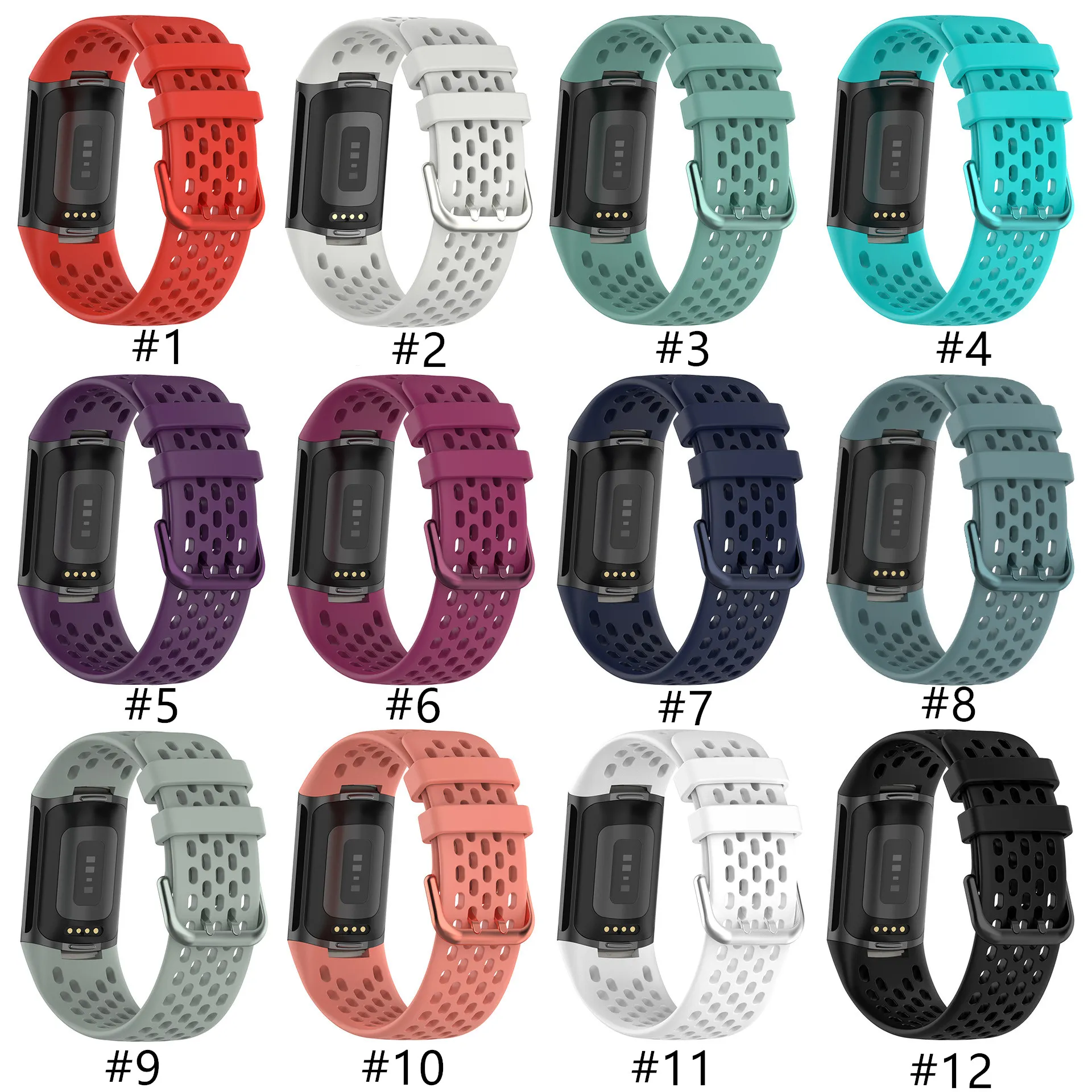 Bands For Fitbit Charge 4 Smart Watch Bracelet Soft TPU Wristband