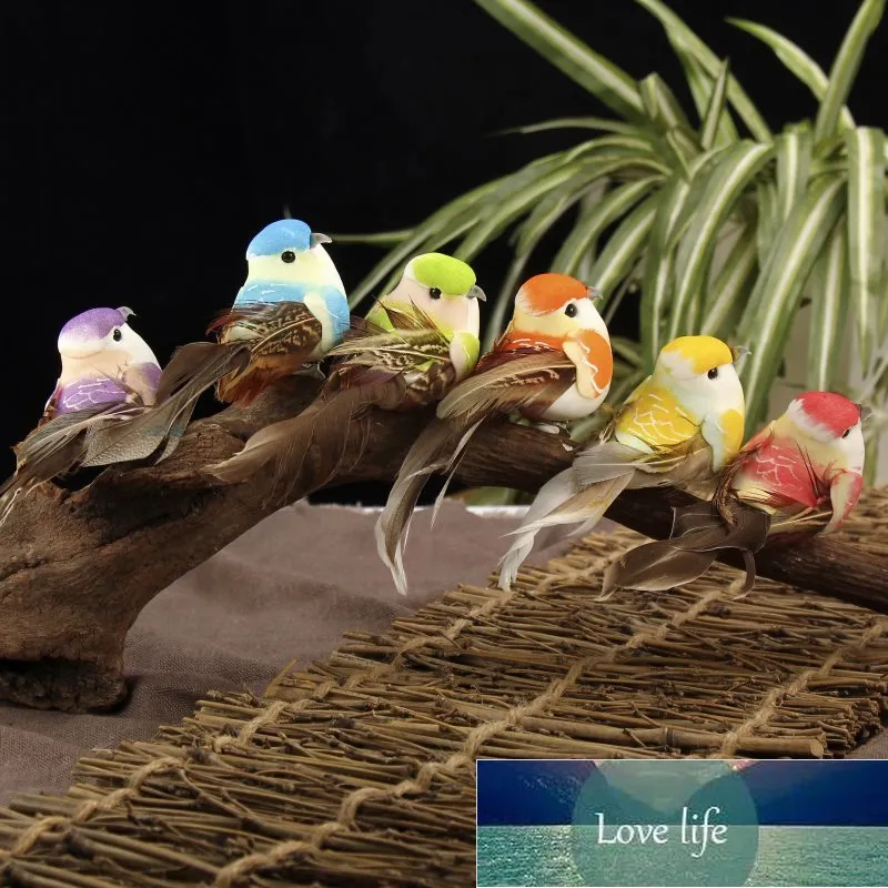 6 Pcs Creative Oiseau Modèle Cadeau Faveur Maison Décoratif Artisanat Ornements Affichage Décorations De Table Animaux Miniatures Prix Usine expert conception Qualité Dernier Style