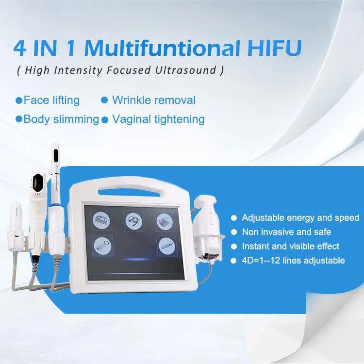 Ultraljud 4d hifu 12 linjer vmax vaginal åtdragningsrynkning