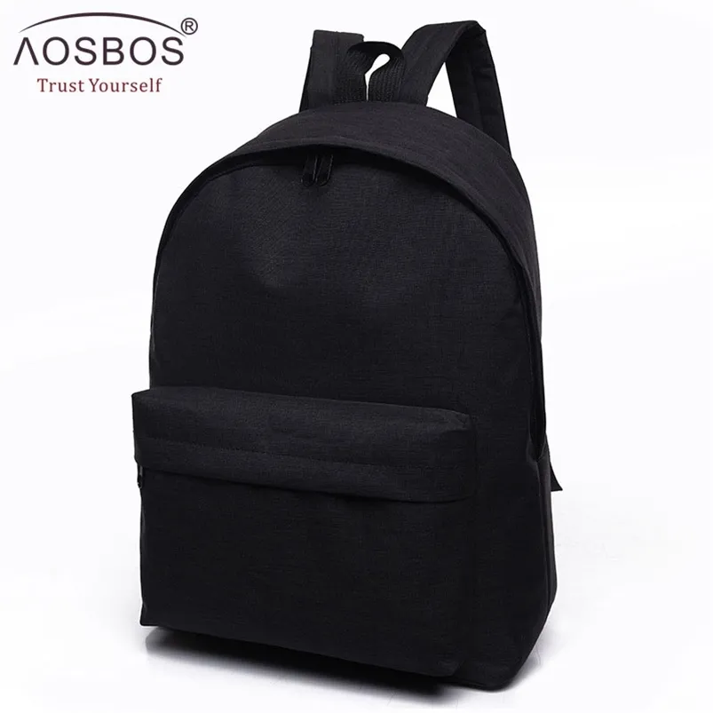 Femmes Hommes Mâle Toile Noir Sac à dos College Student School Sacs à dos pour adolescents Mochila Casual Rucksack Voyage Daypack 210922