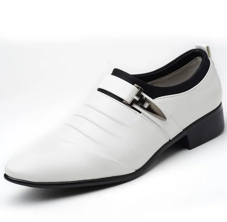 Hommes PU cuir formelle robe d'affaires chaussures mâle bureau travail plat Oxford respirant fête bottes de mariage designer chaussures décontractées grande taille 38-48