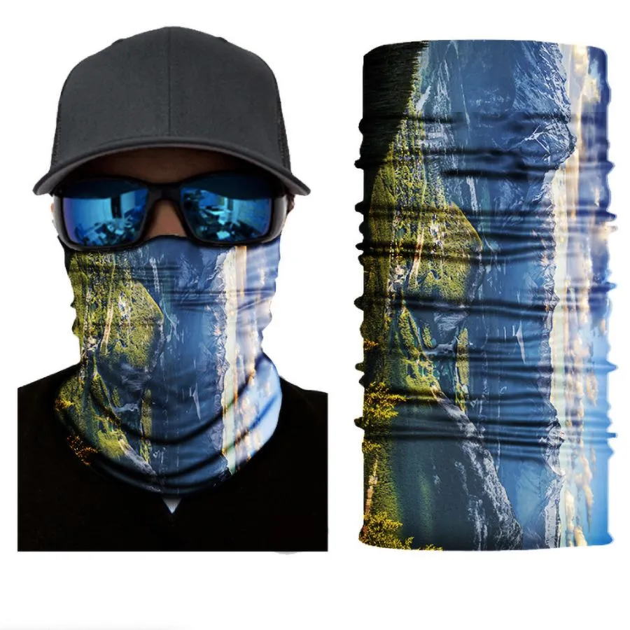 25*50cm Polyester Multi-function Magic Sport Mask Scarf Tubular Seamless Neck Bandanas For Riding Hiking Sport Headbands