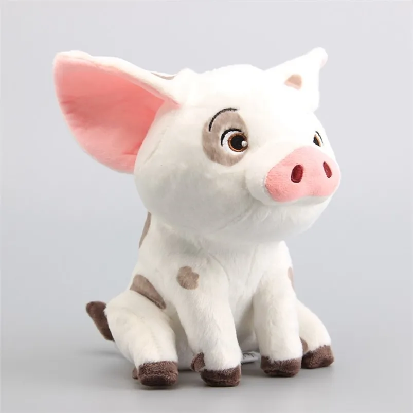 Movie Pet Pig Pua Cute Cartoon Pluszowe Zabawki Nadziewane Zwierząt Dolls 8 "20 cm Dzieci Prezent urodzinowy 210728